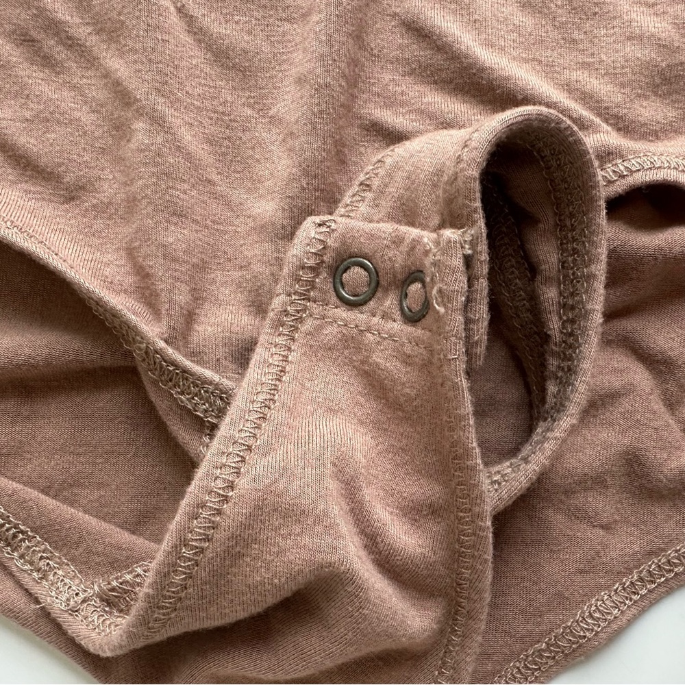 Abercrombie & Fitch Bodysuit Soft A&F Drapey Brown Medium Crisscross Back Straps - Picture 6 of 11